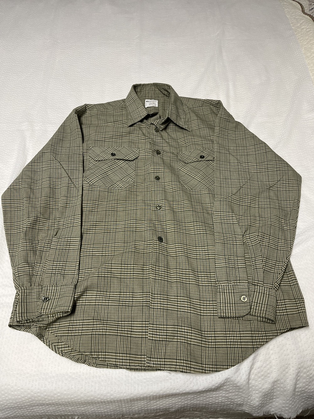 Big Mac Men's Multi Color Plaid Long Sleeve Work Shirt Large